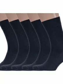 Комплект из 5 пар мужских носков DiWaRi, 5-5С-08СП, рис. 000, ГРАФИТОВЫЕ
