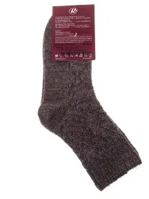 Женские полушерстяные носки RuSocks (Орудьевский трикотаж) ТЕМНО-БЕЖЕВЫЕ (Ж3-38847)