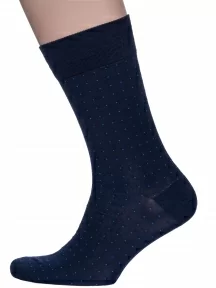 Мужские носки из мерсеризованного хлопка Sergio Di Calze (PINGONS), 18SC1, СИНИЕ