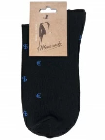 Мужские носки Альтаир, С3, ЧЕРНЫЕ с синим