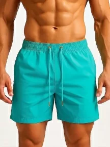 Мужские купальные шорты TUOSITE, TS7274-5, ГОЛУБЫЕ