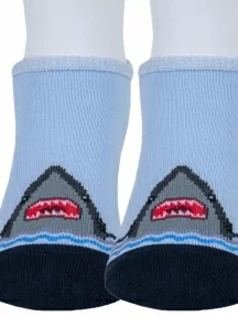 Комплект из 2 пар детских ультракоротких носков "Борисоглебский трикотаж", 2-8С31, №4 ГОЛУБЫЕ