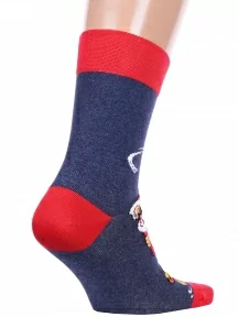 Мужские носки Брестские (БЧК), 20С2146, рис. 483, ТЕМНО-СИНИЕ МЕЛАНЖ