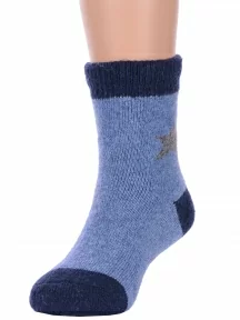 Детские теплые махровые носки Hobby Line, Ндад7616, ДЖИНСОВЫЕ