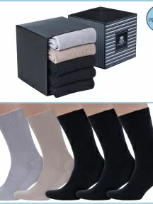 Набор из 5 пар мужских медицинских носков (ТМ Dr. Feet), PG-15DF1-5, микс