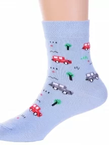 Детские носки Брестские (БЧК), 14С3081, рис. 4052, СЕРО-ГОЛУБЫЕ