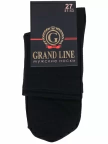Мужские носки GRAND LINE, М-102, ЧЕРНЫЕ
