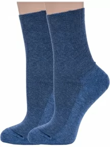 Комплект из 2 пар женских медицинских носков Dr. Feet, 2-15DF6, ДЖИНС