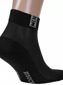 Мужские носки с сеточкой RuSocks (Орудьевский трикотаж), М-2211, ЧЕРНЫЕ