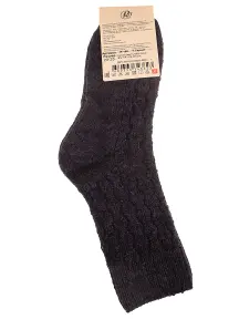 Женские полушерстяные носки RuSocks (Орудьевский трикотаж) ТЕМНО-СЕРЫЕ (Ж-185)