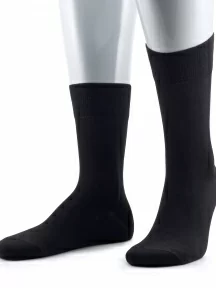 Мужские носки из мерсеризованного хлопка Grinston socks (PINGONS), 15D3, ЧЕРНЫЕ