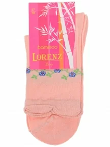 Женские бамбуковые носки с махровым следом LORENZline, Б8, ПЕРСИКОВЫЕ