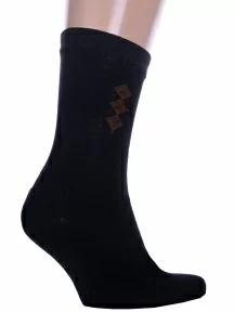 Мужские носки Альтаир, С45, ЧЕРНЫЕ с шоколадным