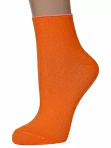 Женские носки без резинки ХОХ, G-1406, ОРАНЖЕВЫЕ