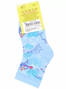 Детские махровые носки LORENZline, Л92, ГОЛУБЫЕ
