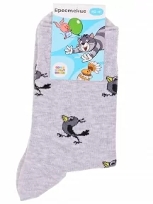 Мужские носки Брестские (БЧК), 23С2153, рис. 489, СВЕТЛО-СЕРЫЕ МЕЛАНЖ