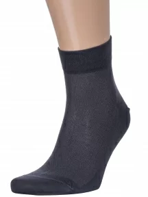 Мужские носки в сеточку RuSocks (Орудьевский трикотаж), М3-23810, ТЕМНО-СЕРЫЕ