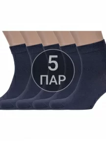 Комплект из 5 пар мужских носков Брестские (БЧК) рис. 000, ТЕМНО-СЕРЫЕ (5-14С2124)