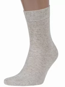 Комплект из 2 пар мужских носков Брестские (БЧК) из хлопка и льна, 2-15С2613, рис. 000, НАТУРАЛЬНЫЕ