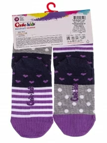 Детские носки Conte kids, 17С-10СП, рис. 282, СЕРО-СИРЕНЕВЫЕ