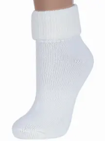 Женские шерстяные носки RuSocks (Орудьевский трикотаж) БЕЛЫЕ (Ж-195)