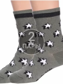 Комплект из 2 пар детских носков Conte kids, 2-5С-11СП, рис. 557, ХАКИ