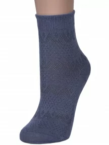 Женские носки "НАШЕ" Смоленской чулочной фабрики, С196, рис. 1, АНТРАЦИТ №53-1