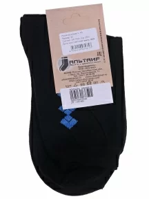 Мужские носки Альтаир, С45, ЧЕРНЫЕ с васильковым