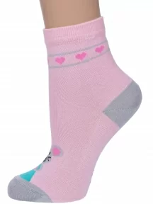 Детские носки LORENZline, Л104, РОЗОВО-СЕРЫЕ
