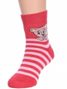 Детские махровые носки Брестские (БЧК), 14С3060, рис. 314, ТЕМНО-ВИШНЕВЫЕ