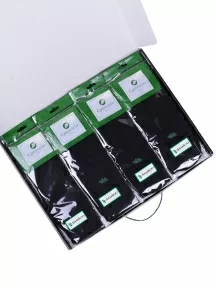 Набор из 30 пар мужских бамбуковых носков (ТМ Grinston socks), PG-15D11-30, черные