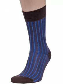 Мужские носки из мерсеризованного хлопка Sergio Di Calze (PINGONS), 18SC2, КОРИЧНЕВЫЕ