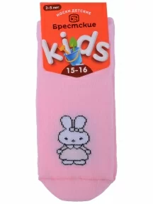 Детские укороченные носки Брестские (БЧК), 15С3085, рис. 1111 БЛЕДНО-РОЗОВЫЕ