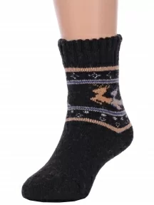 Детские теплые махровые носки Hobby Line, Ндад7639-6, ЧЕРНЫЕ