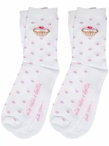 Комплект из 2 пар детских носков ХОХ, 2-D-3R8, БЕЛЫЕ