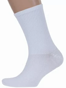 Мужские спортивные носки "Нева-Сокс", СВ-121, БЕЛЫЕ (без этикеток)