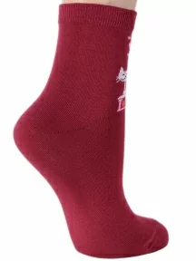 Женские носки LORENZline, Д133, БОРДОВЫЕ