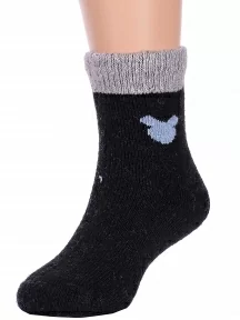 Детские теплые махровые носки Hobby Line, Ндад7621-06, ЧЕРНЫЕ