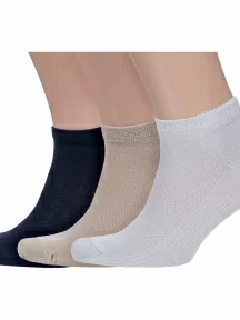 Комплект из 3 пар мужских носков Grinston socks (PINGONS) из микромодала, 3-15D10, микс 6