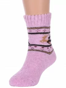 Детские теплые махровые носки Hobby Line, Ндад7639-6, СИРЕНЕВЫЕ