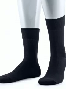 Мужские носки из 100% мерсеризованного хлопка Grinston socks (PINGONS), 15D20, ЧЕРНЫЕ