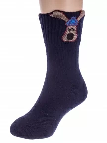 Детские спортивные носки с махровым следом PARA socks, N2D02, СИНИЕ