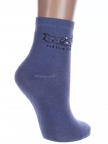 Женские носки Hobby Line, Нжх334-4, ТЕМНО-ДЖИНСОВЫЕ