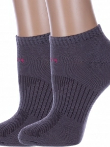 Комплект из 2 пар женских спортивных носков Альтаир, 2-А217, СЕРЫЕ