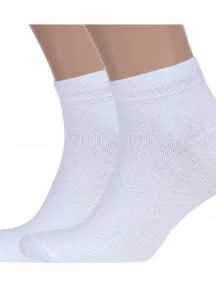 Комплект из 2 пар мужских носков Альтаир, 2-А202, БЕЛЫЕ