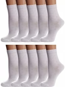 Комплект из 10 пар детских носков Conte kids, 10-13С-9СП, рис. 609, БЕЛЫЕ