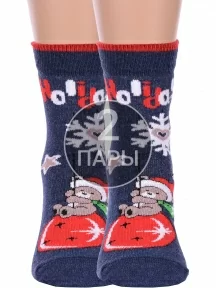 Комплект из 2 пар детских носков Брестские (БЧК), 2-20С3079, рис. 8005, ТЕМНО-СИНИЕ МЕЛАНЖ