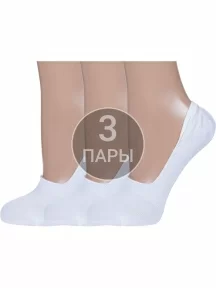 Комплект из 3 пар женских носков Conte рис. 000, БЕЛЫЕ (3-16С-12СП)