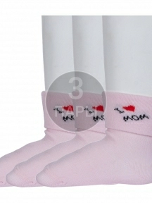 Комплект из 3 пар детских носков RuSocks (Орудьевский трикотаж) СВЕТЛО-РОЗОВЫЕ (3-Д3-130091Д)