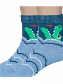 Комплект из 2 пар детских носков "Борисоглебский трикотаж", 2-8С748, ГОЛУБЫЕ